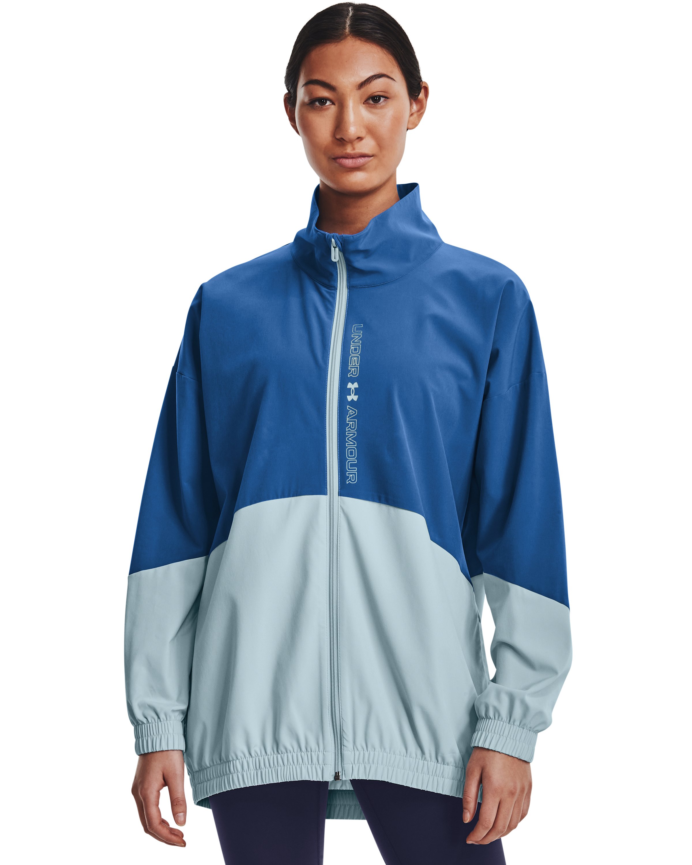 UA Woven Women's Oversized Full-Zip Jacket 7