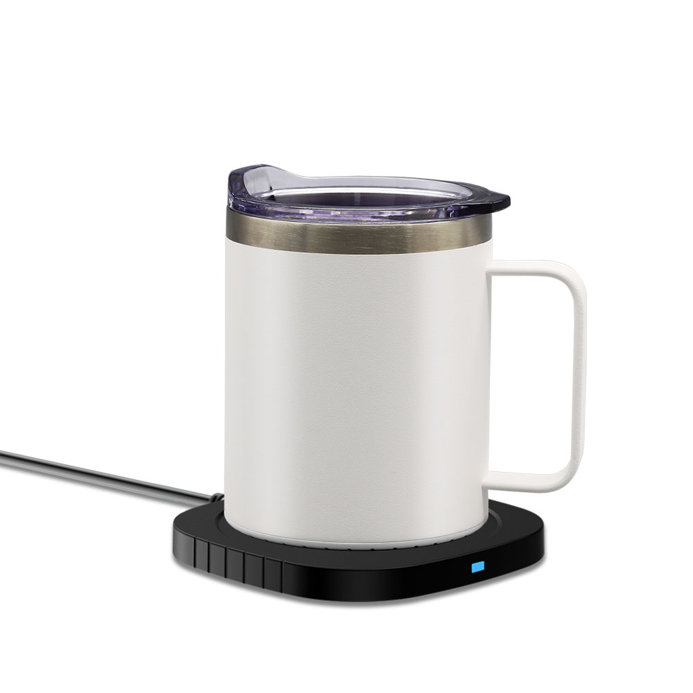 Stainless Steel Smart Mug Warmer with Wireless Phone Charger 9