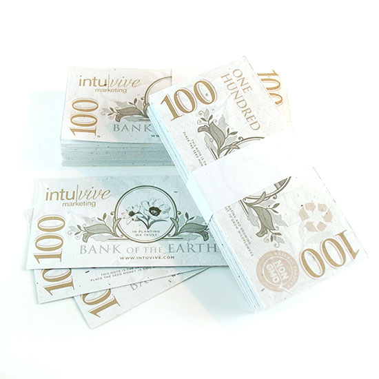 $100 Seed Paper Bills 4
