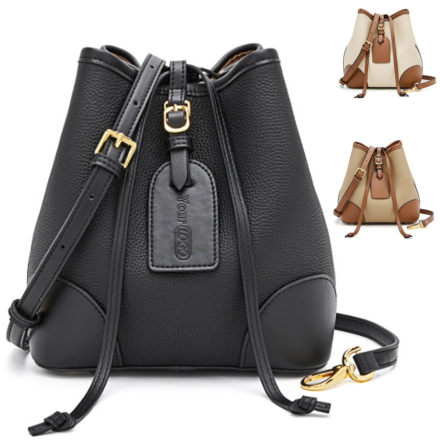 Bucket Genuine Leather Bag For Women 1
