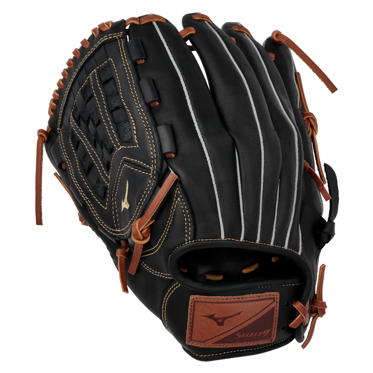 Select 9 Pitcher Baseball Glove 12", Arched Tartan Web, BioSoft Leather, Center Pocket Design 5