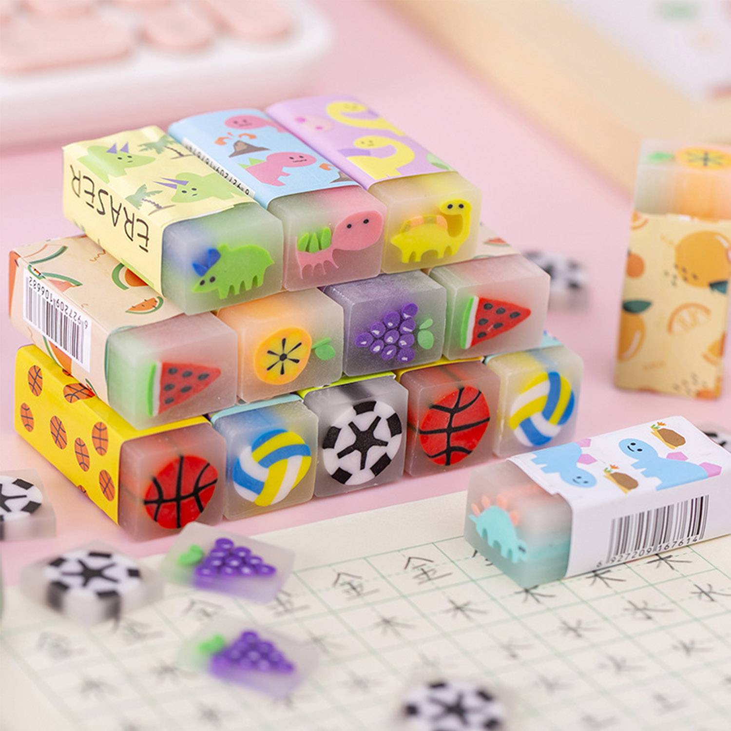Creative Fruit Student Eraser 4