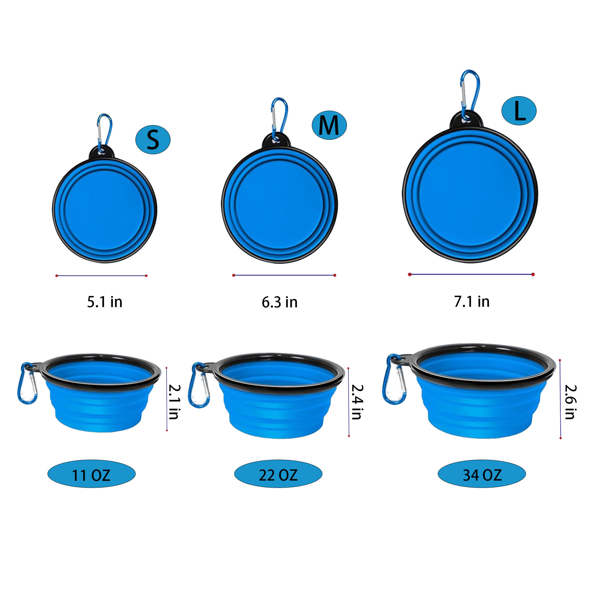 Safe Non-toxic And Odorless TPE Folding Bowl For Pets 1