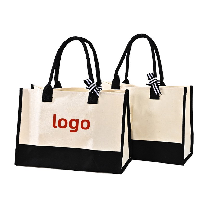 Canvas Shopping Bag, custom tote bag with logo imprint 2