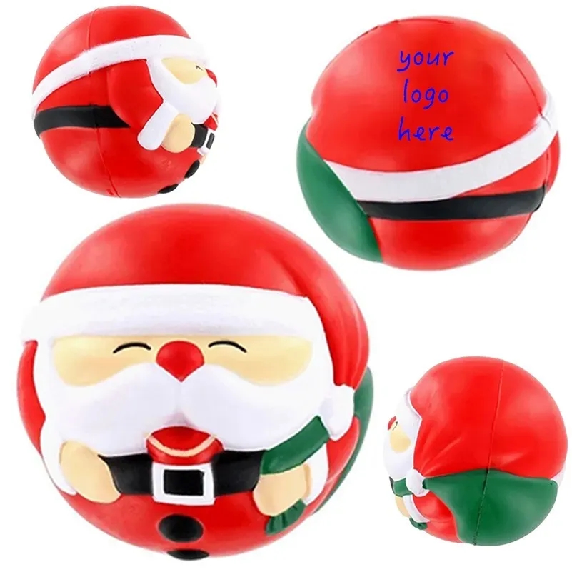 Prime Line Holiday Christmas Santa Shape Stress Ball 3