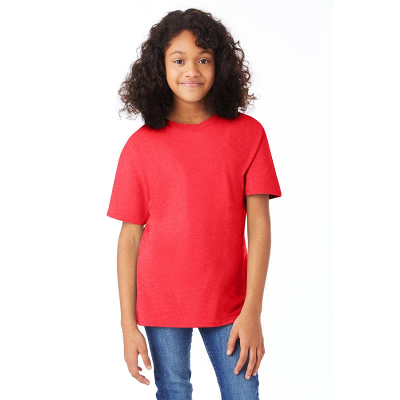 Hanes Youth 4.5 Oz., 100% Ringspun Cotton Nano-T® T-Shirt 2