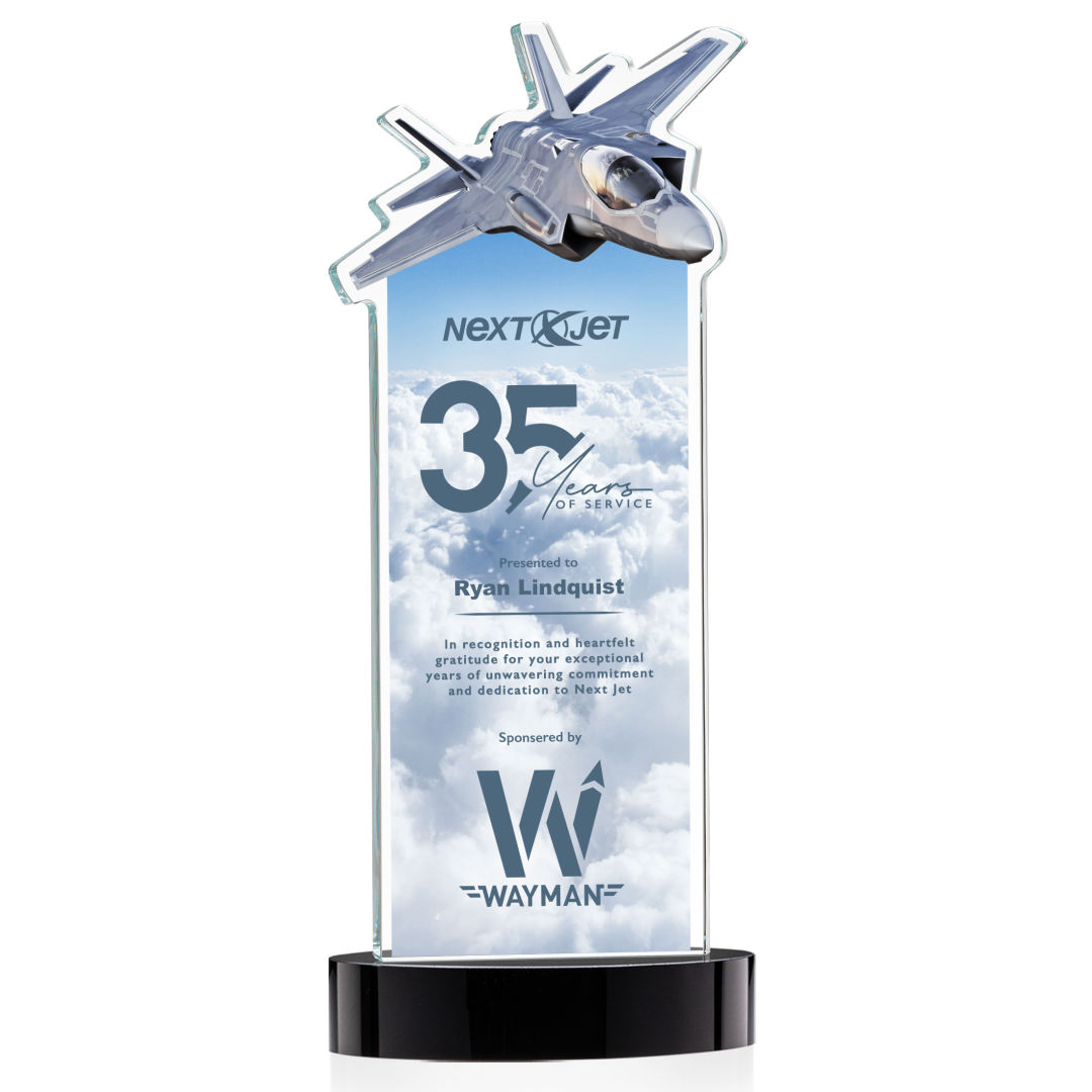 Top Gun VividPrint™ Award on Alberton Base - Black 7