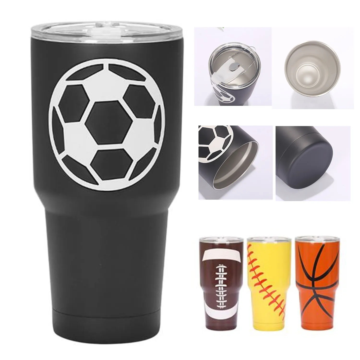 30Oz Football Tumbler 8
