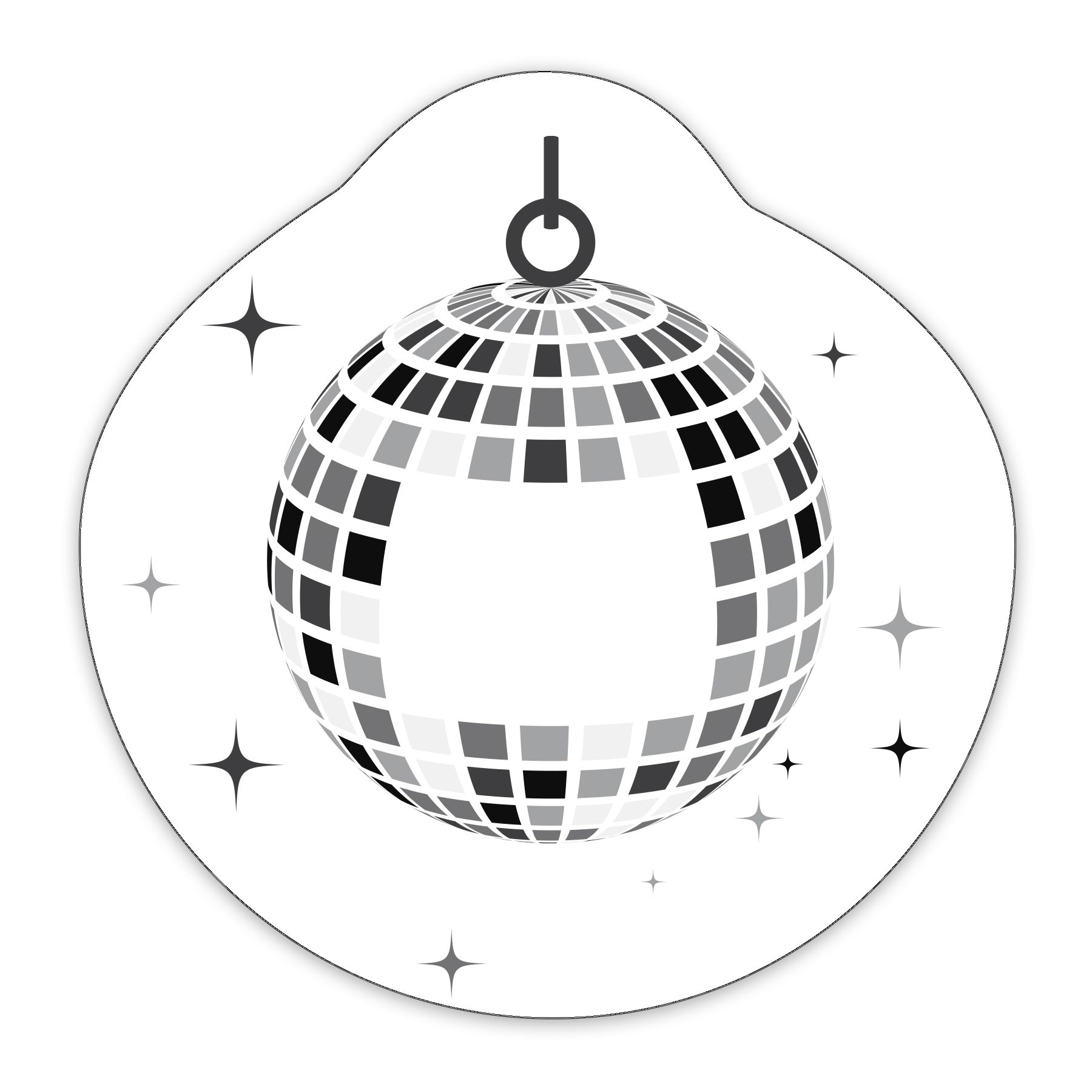 Disco Ball Shaped NoteKeeper™ Magnet 20 Mil 5