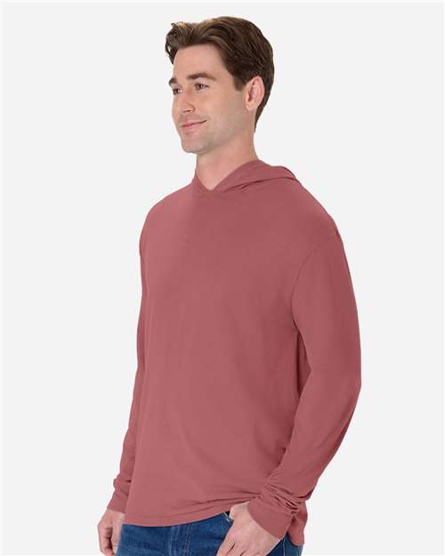 Unisex Garment-Dyed Jersey Hooded Long Sleeve T-Shirt - GDH280 43