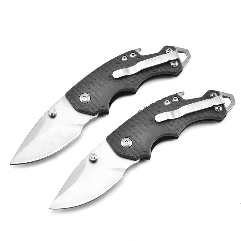 Stainless Steel Folding Pocket Knife with Strap Hole 6