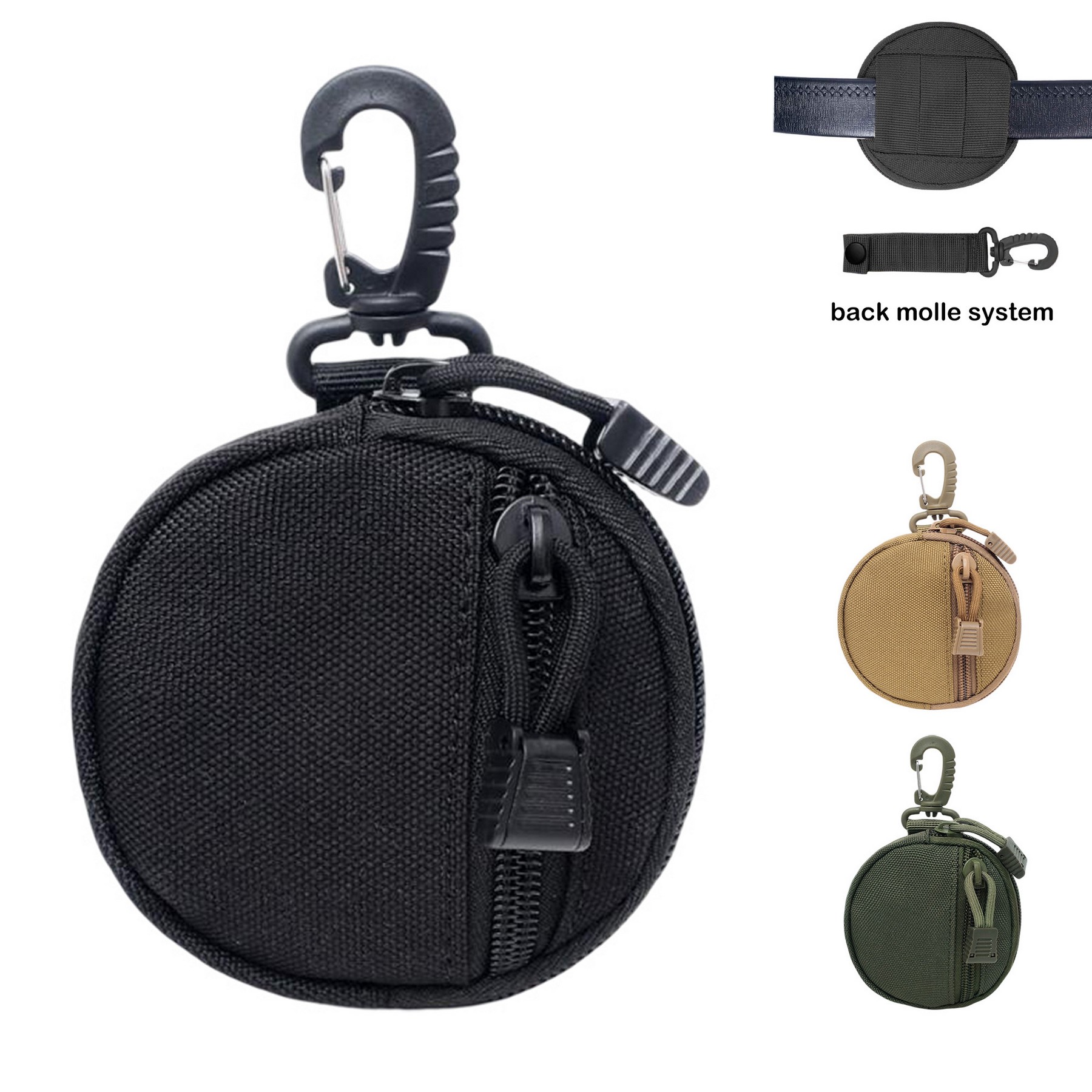 Tactical Round Pouch W/Keychain Hook 6