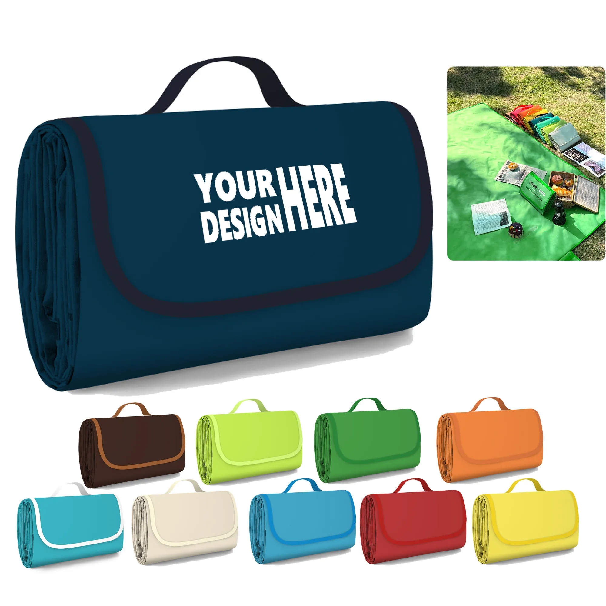 Solid Color Oxford Picnic Mat