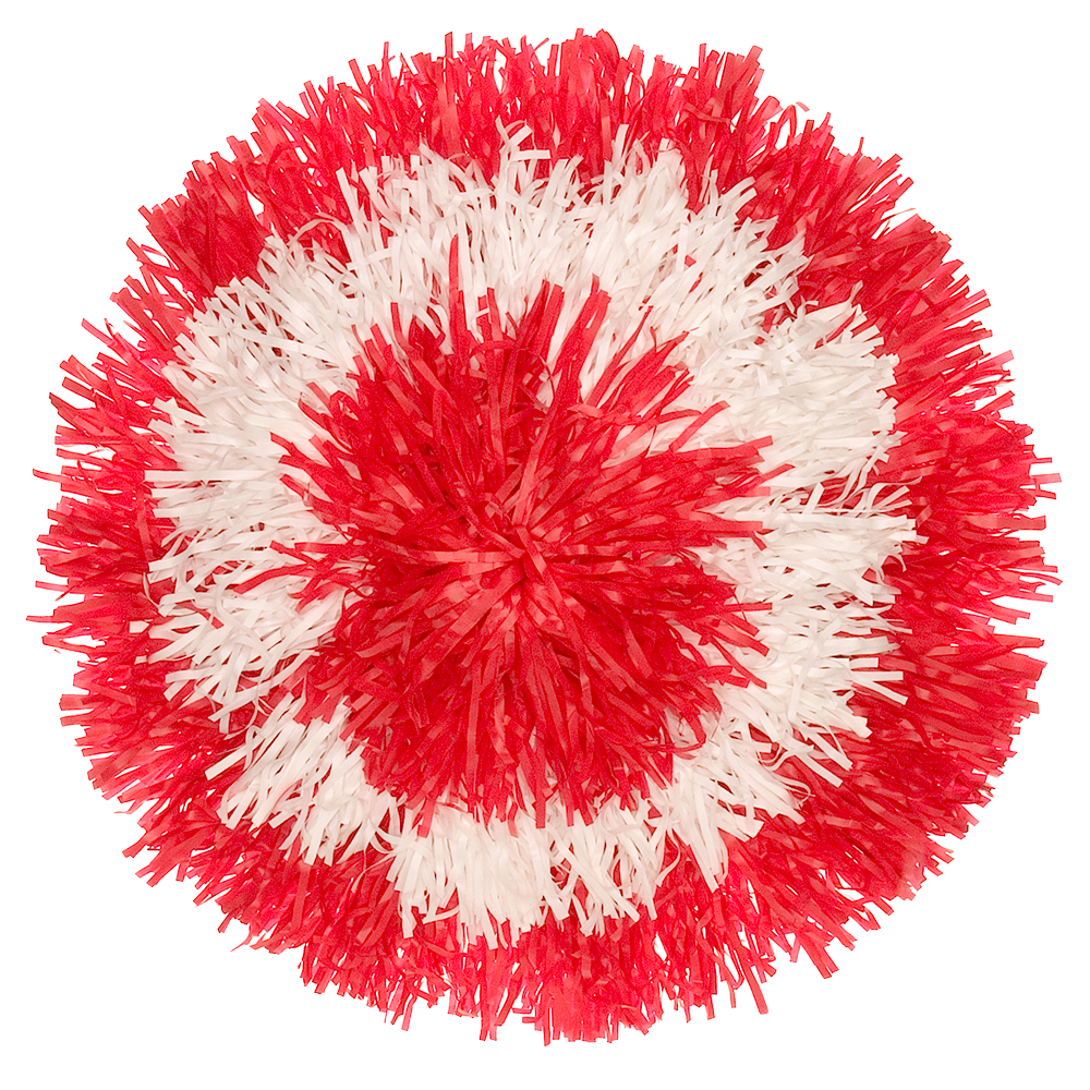 Custom Plastic Classic Cut Bullseye Pom 13