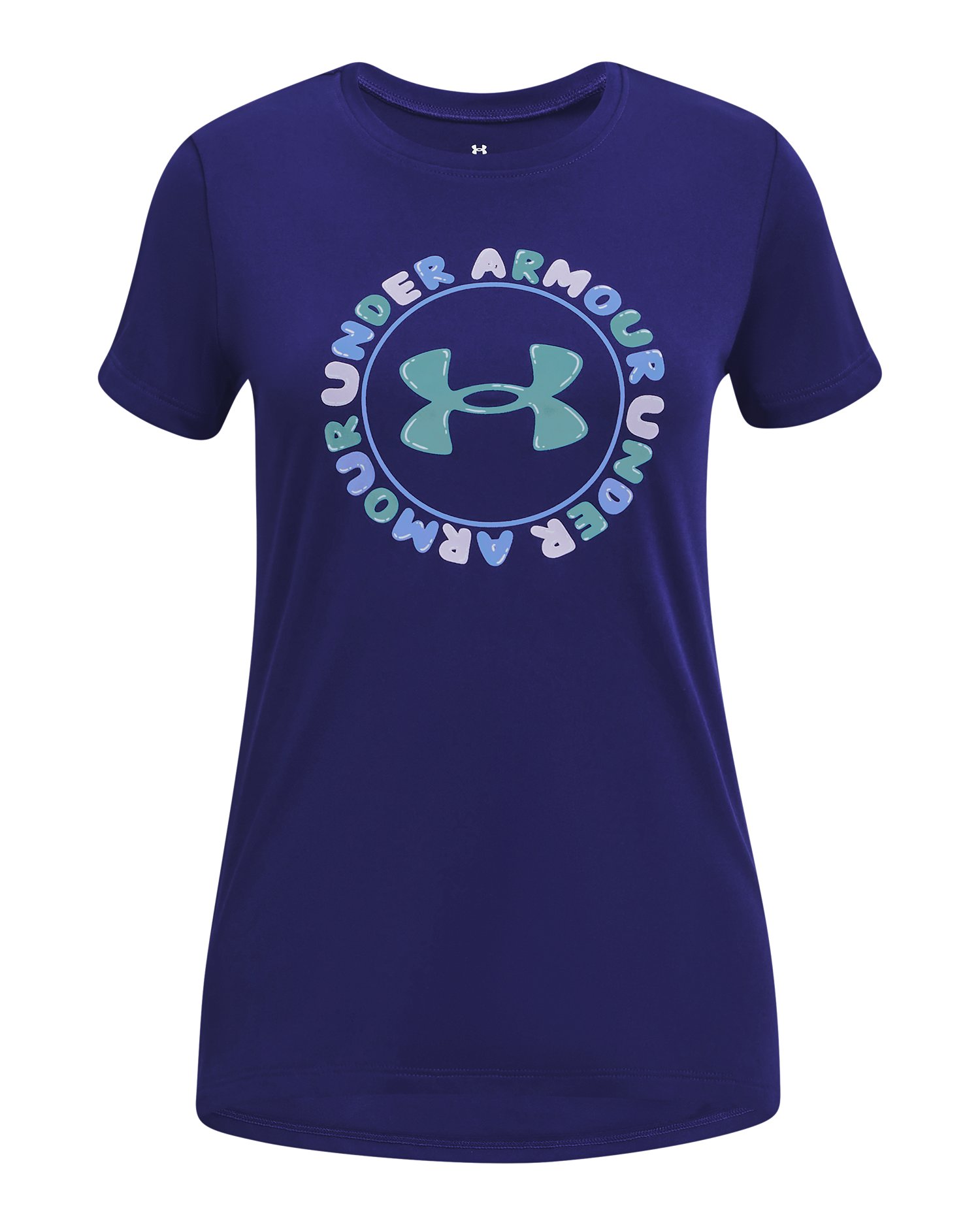 Girls' UA Tech Twist Wordmark Short Sleeve  2