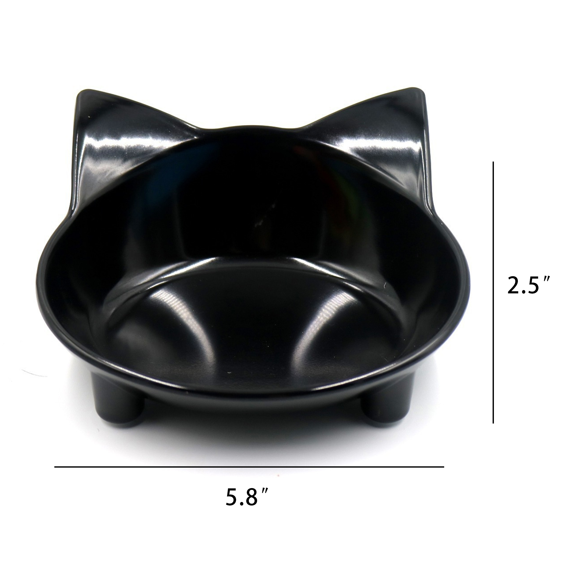 Wide Shallow Bowls for Food and Water 1