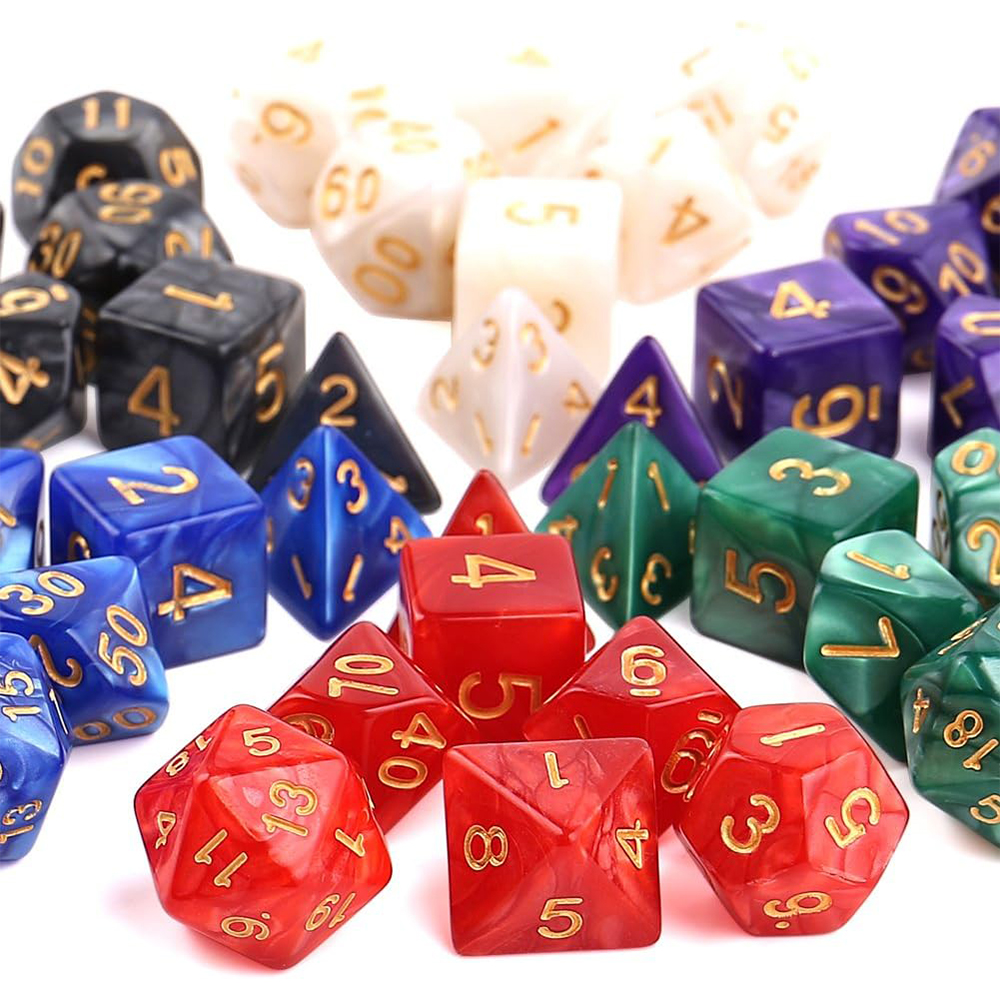7pcs Polyhedral Dice 2