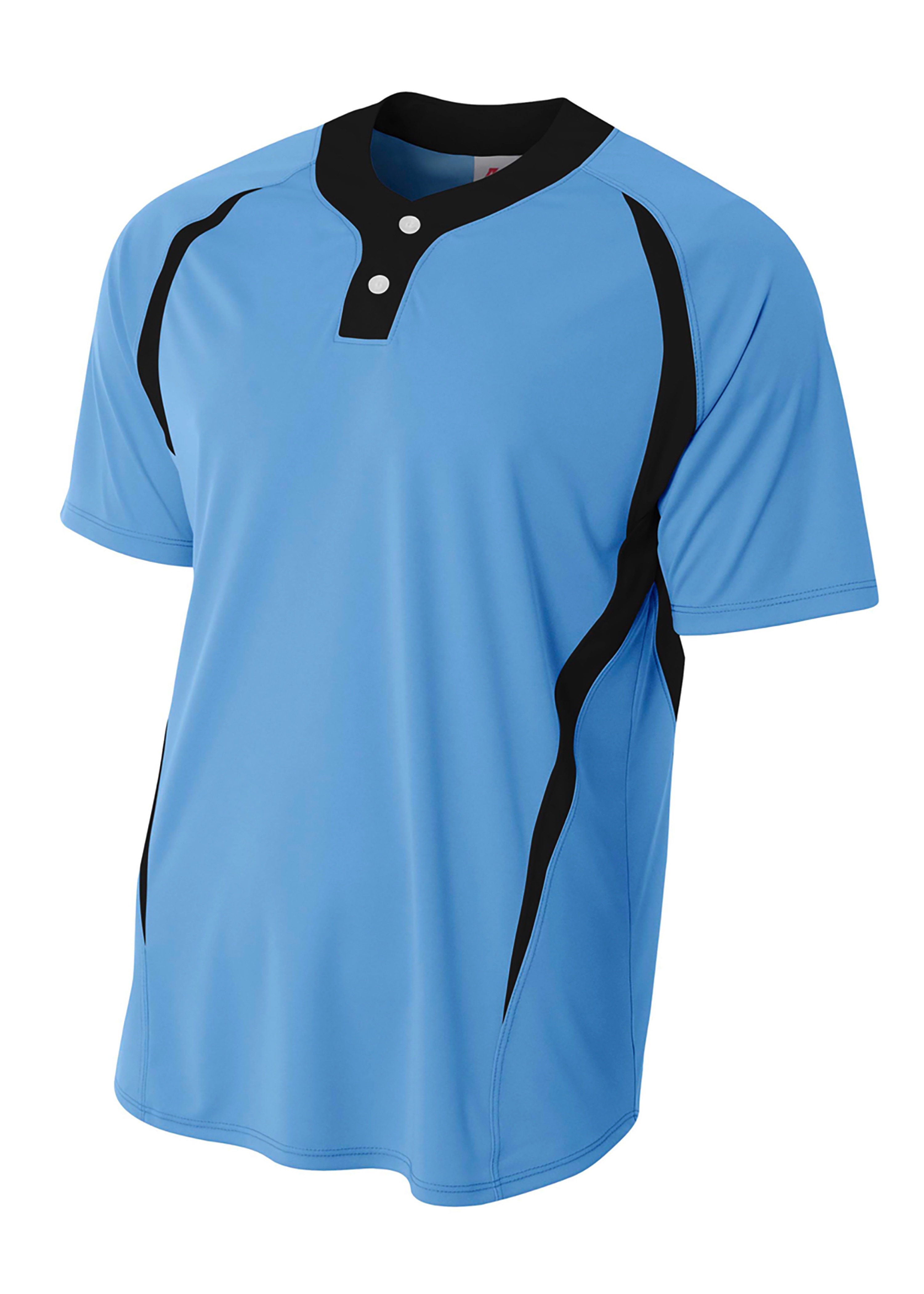 A4 2-Button Color Block Henley 14