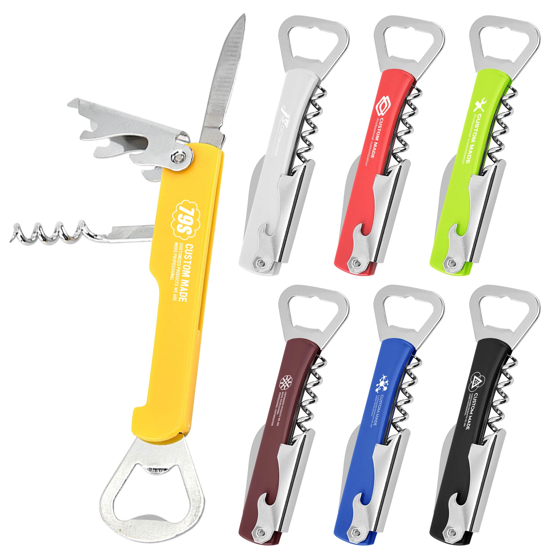 Multifunctional Corkscrew Bottle Opener 2