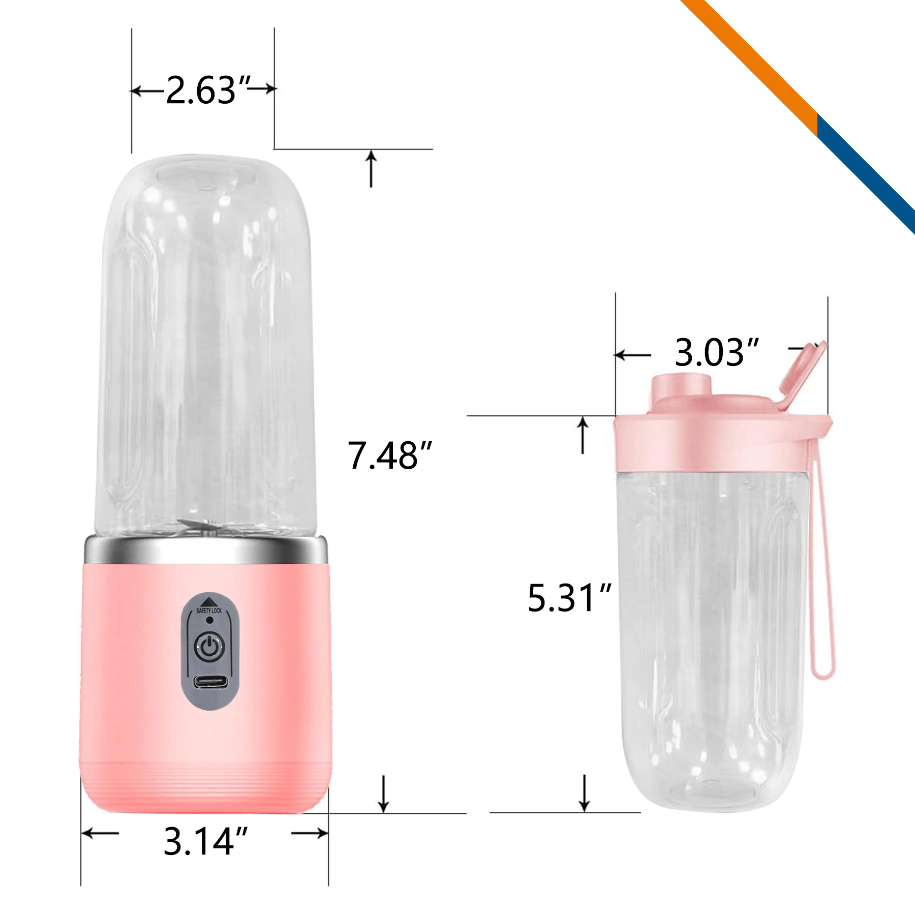 Tecio 6-Blade Blender 5