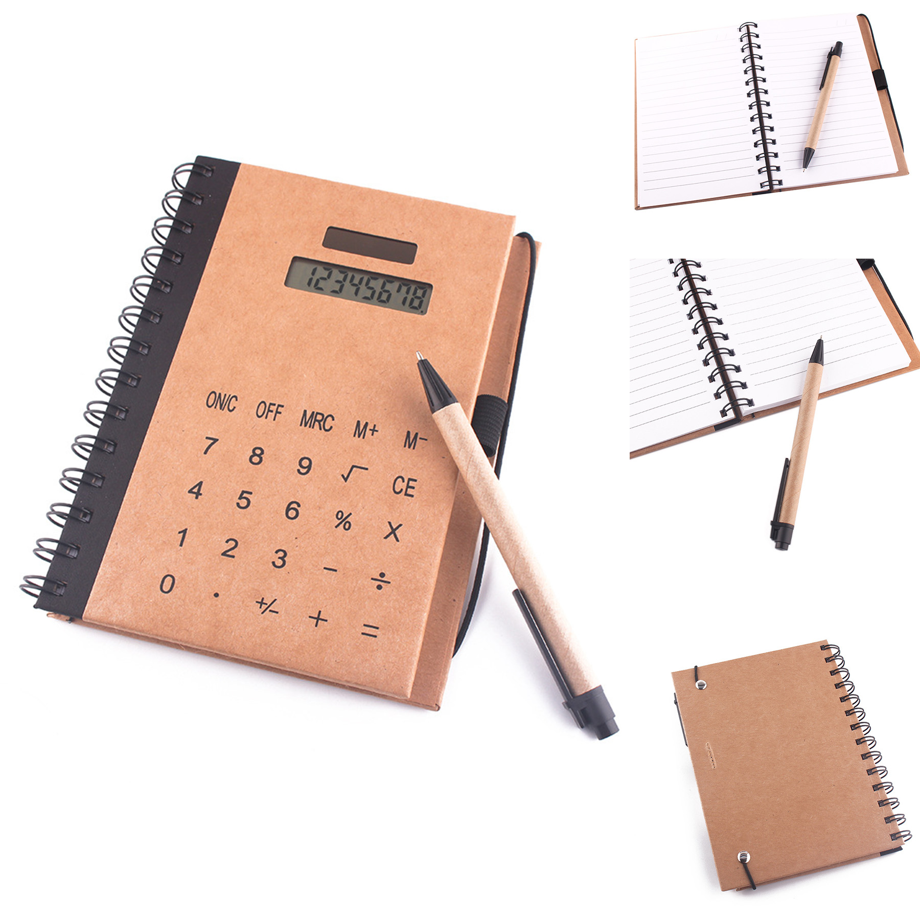 Multifunctional Calculator Powered Notebook