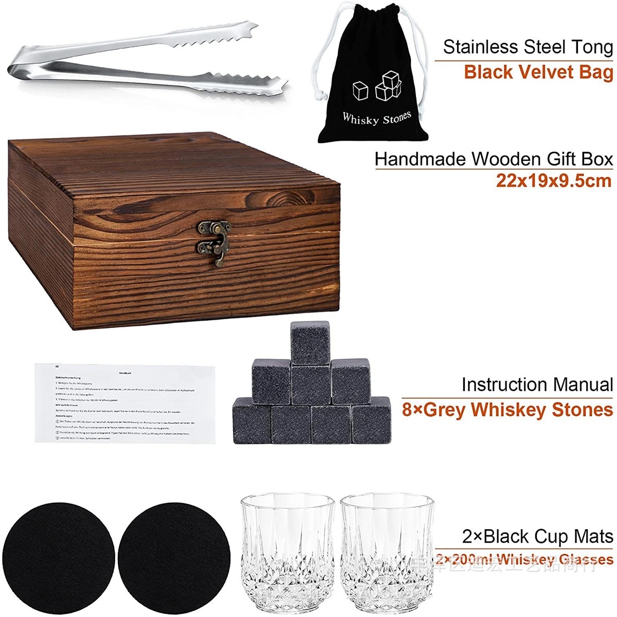 Whiskey Glasses Gift Set 6