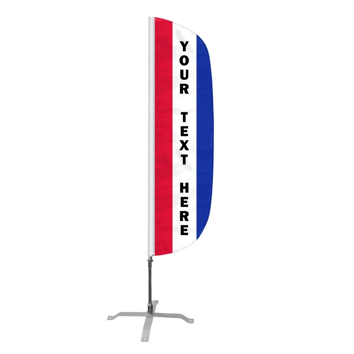 Custom Message Flag - 8' x 2' Feather (3) Vertical Stripes 1