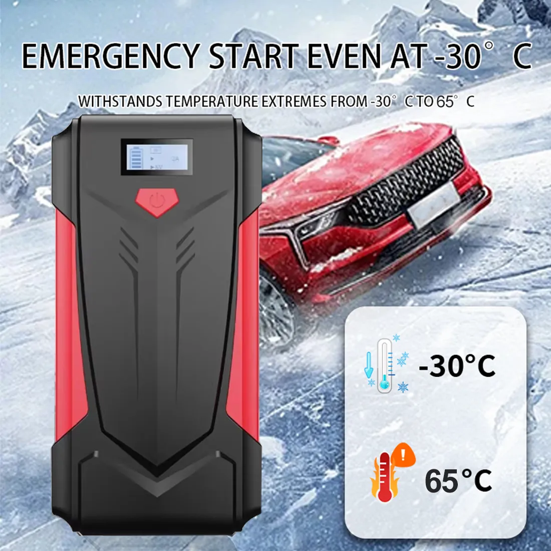 12V 10000mAh 2000A Peak Current Car Jump Starter 5