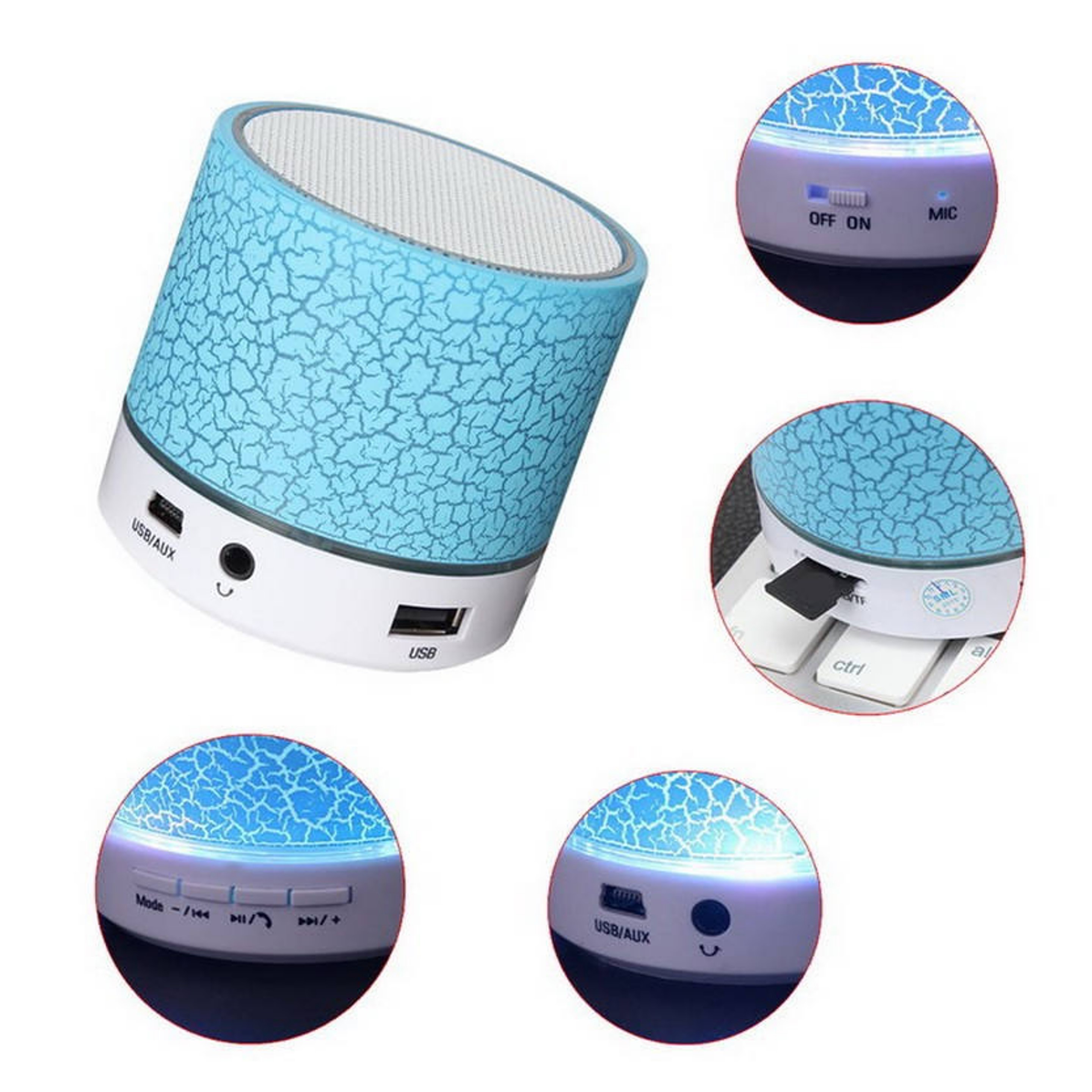 Wireless Speaker with LED Light (direct import) 2