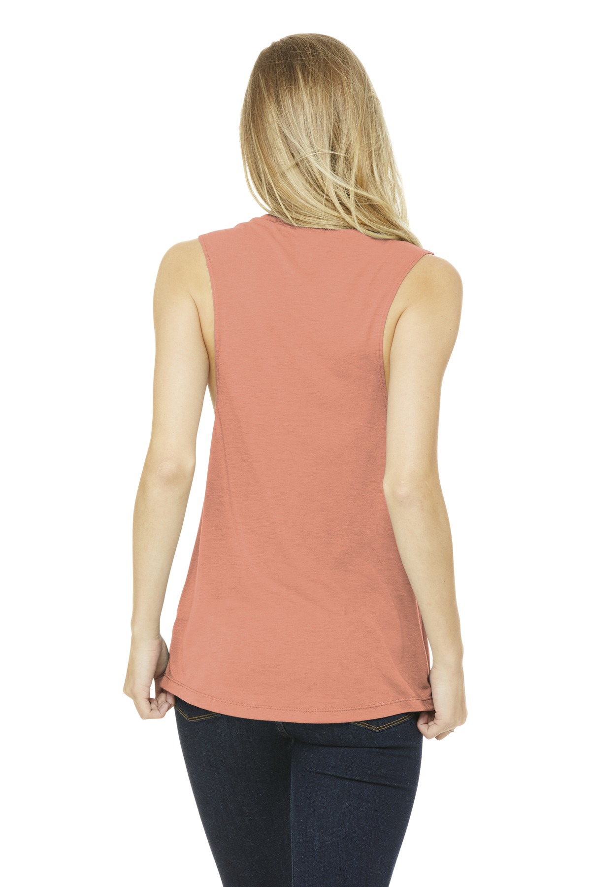BELLA+CANVAS Women's Flowy Scoop Muscle Tank. BC8803 5