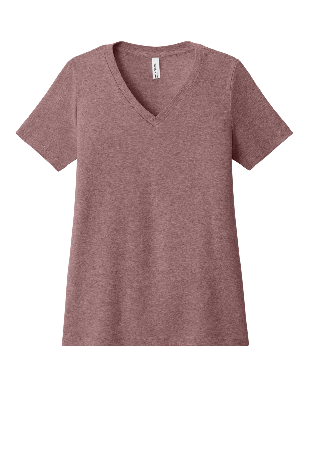 BELLA+CANVAS Women's Relaxed Heather CVC V-Neck Tee BC6405CVC 10