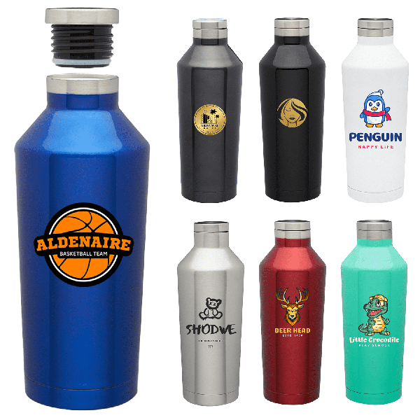 Stainless Steel Vacuum Water Bottle - Double Wall, 17 oz. 9