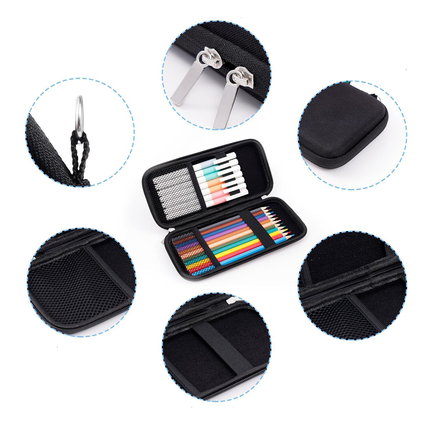 Upgraded Hard Pencil Case Box for Adluts 5