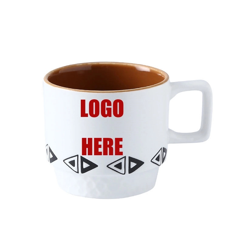 Custom 11 OZ Ceramic Stacking Coffee Mug 7