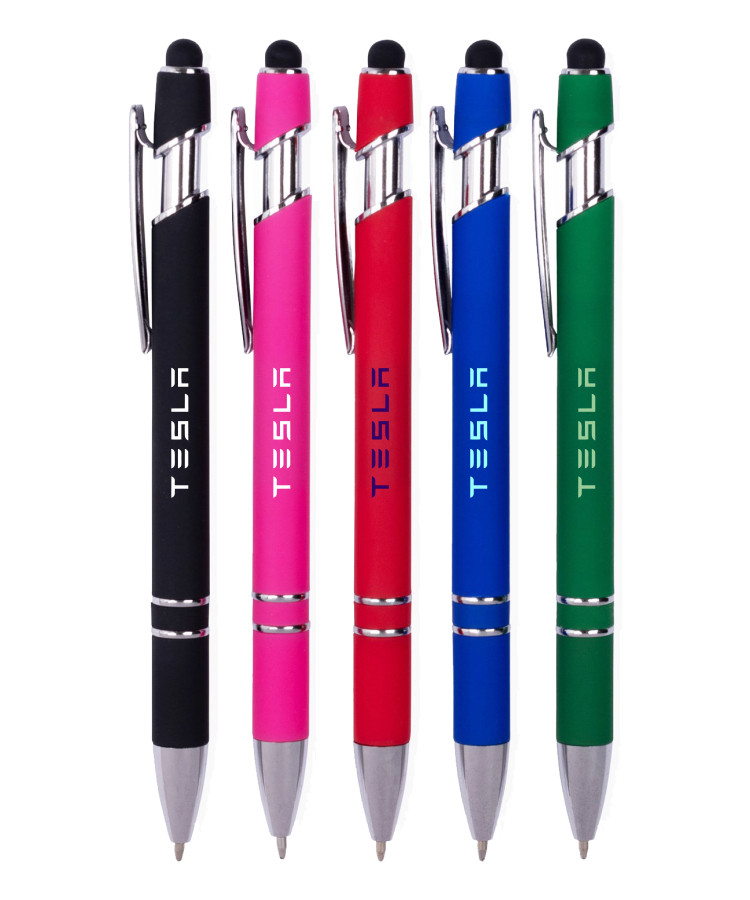 Union Printed - Bold Colors Stylus Click Pen 1