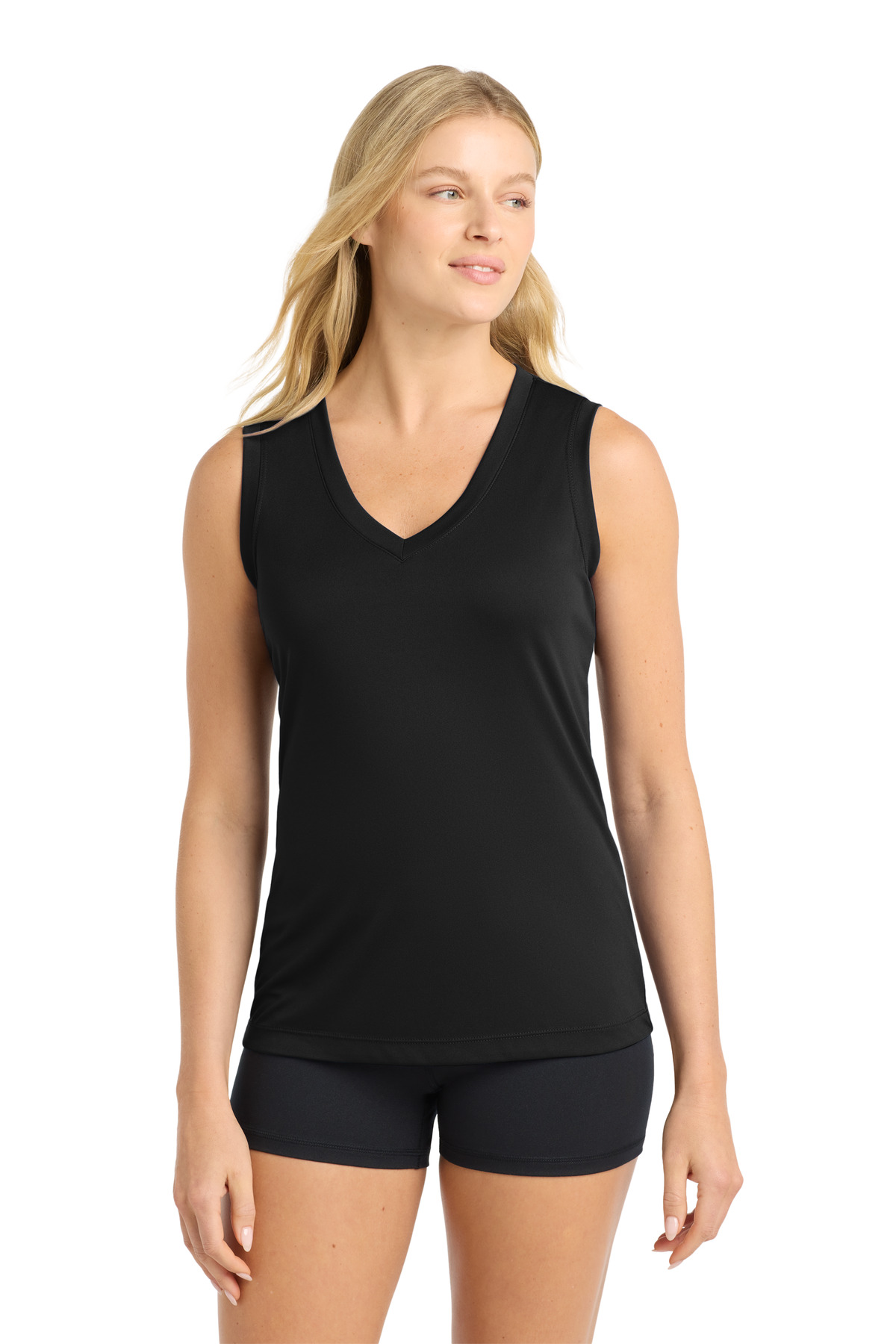 Sport-Tek Women's Sleeveless PosiCharge Competitor V-Neck Tee. LST352 31