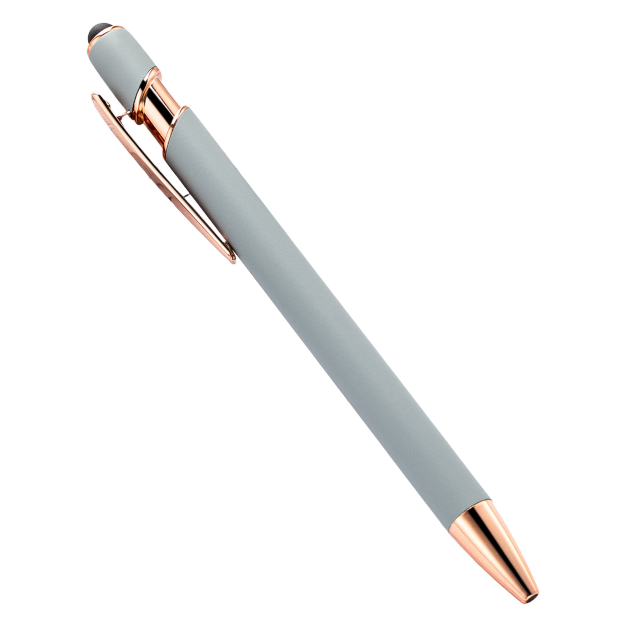 Plastic Metal Dual Function Stylus Ballpoint Pen 5.63" 8