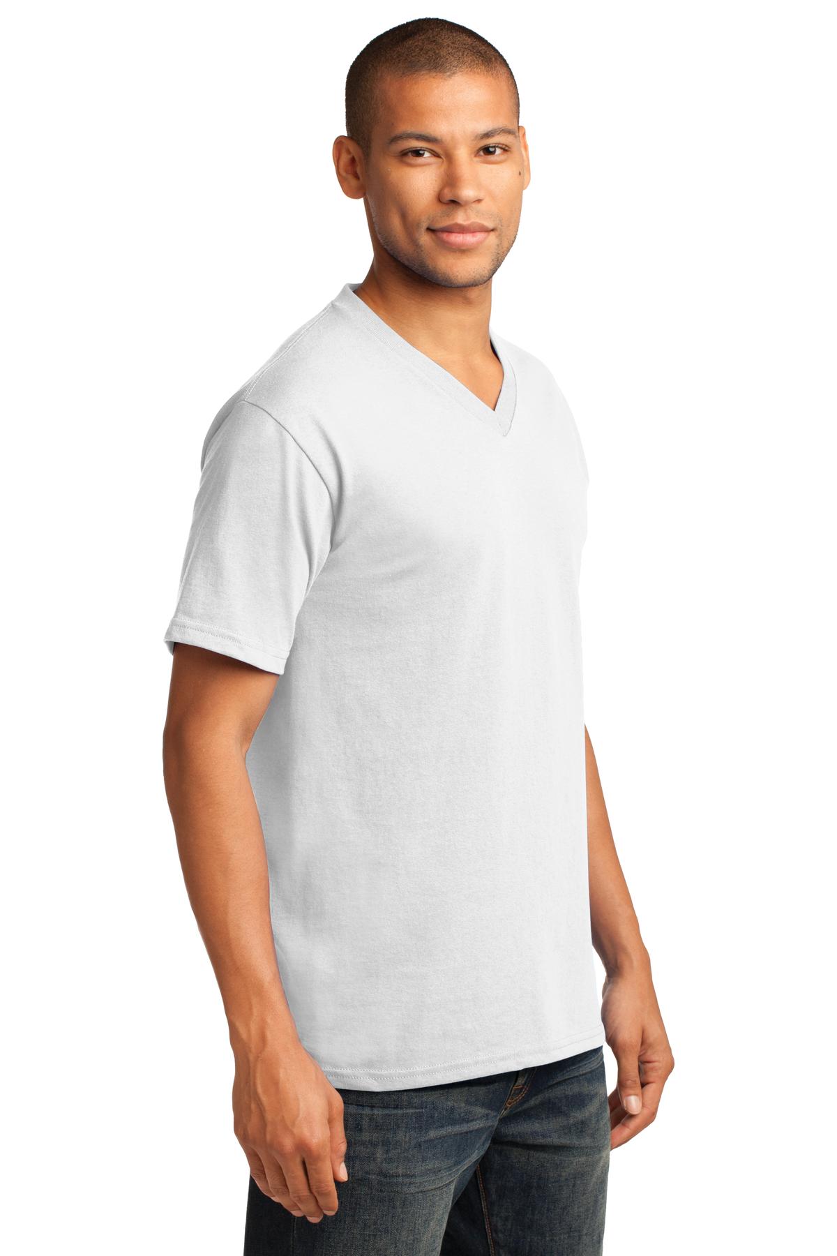 Port & Co Core Cotton V-Neck Tee. PC54V 7