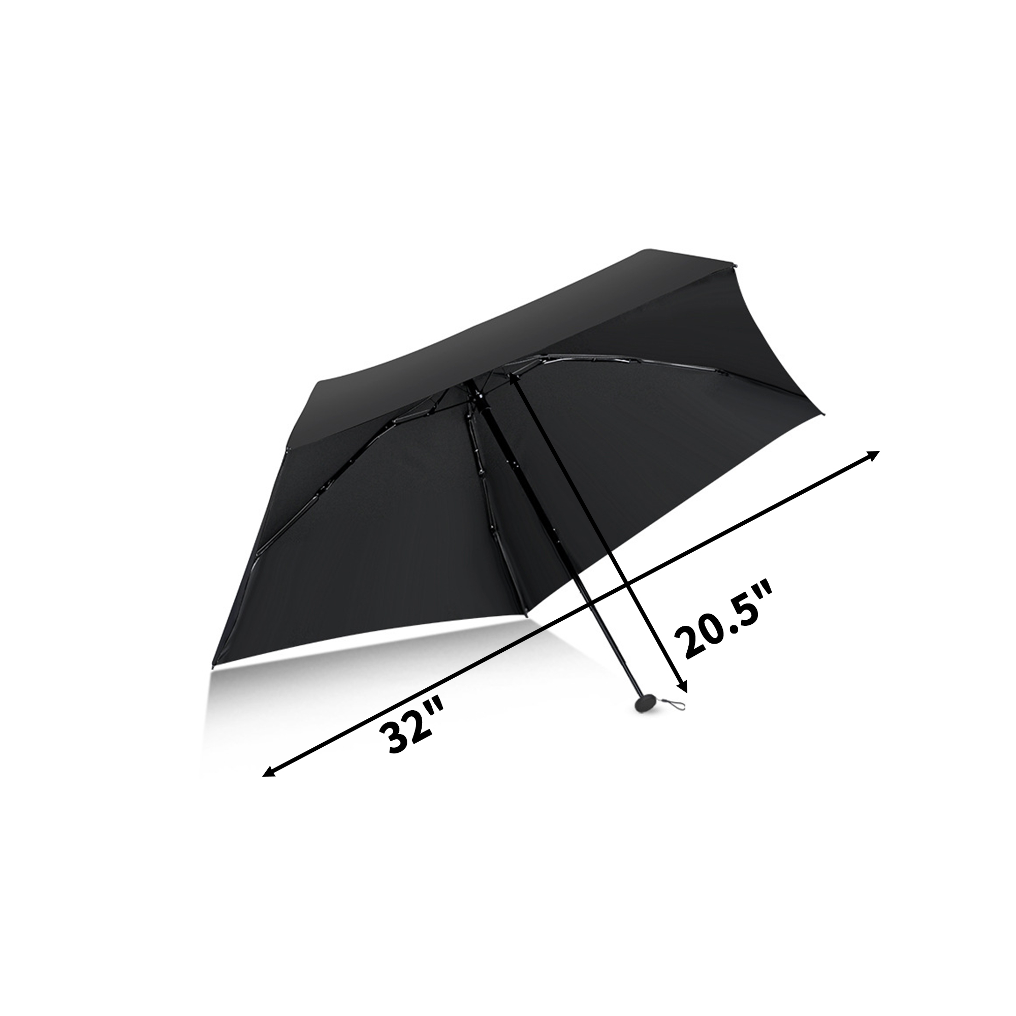 Mini Five Fold Vinyl Sun Umbrella 6