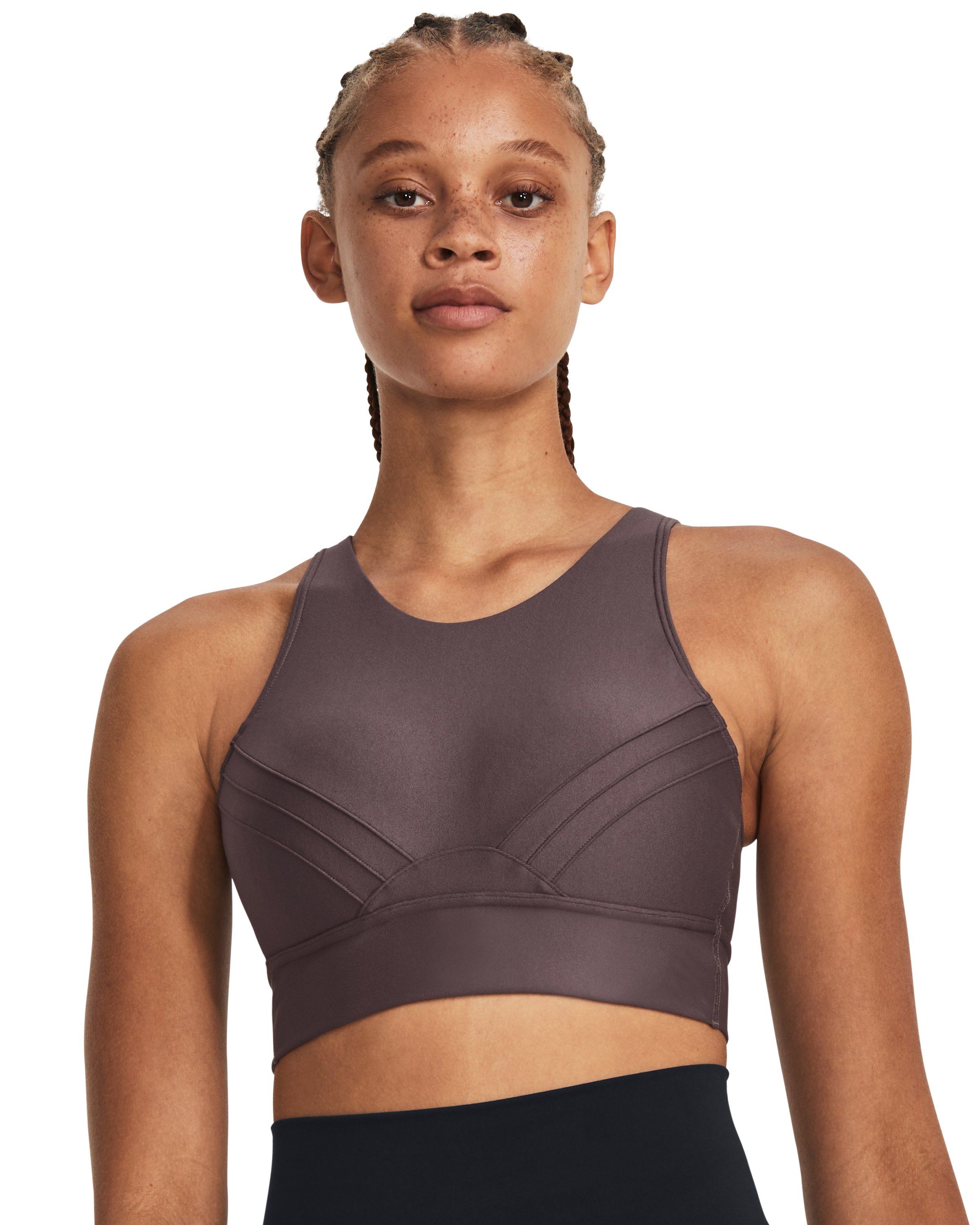 UA Infinity Mid Pintuck Women's Sports Bra 3