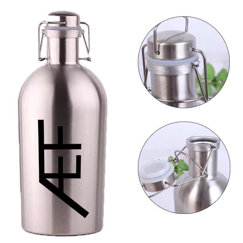 Extra large 67 oz Beer Bottle Insulator for Cold Beverages, custom water bottle with logo imprint 1
