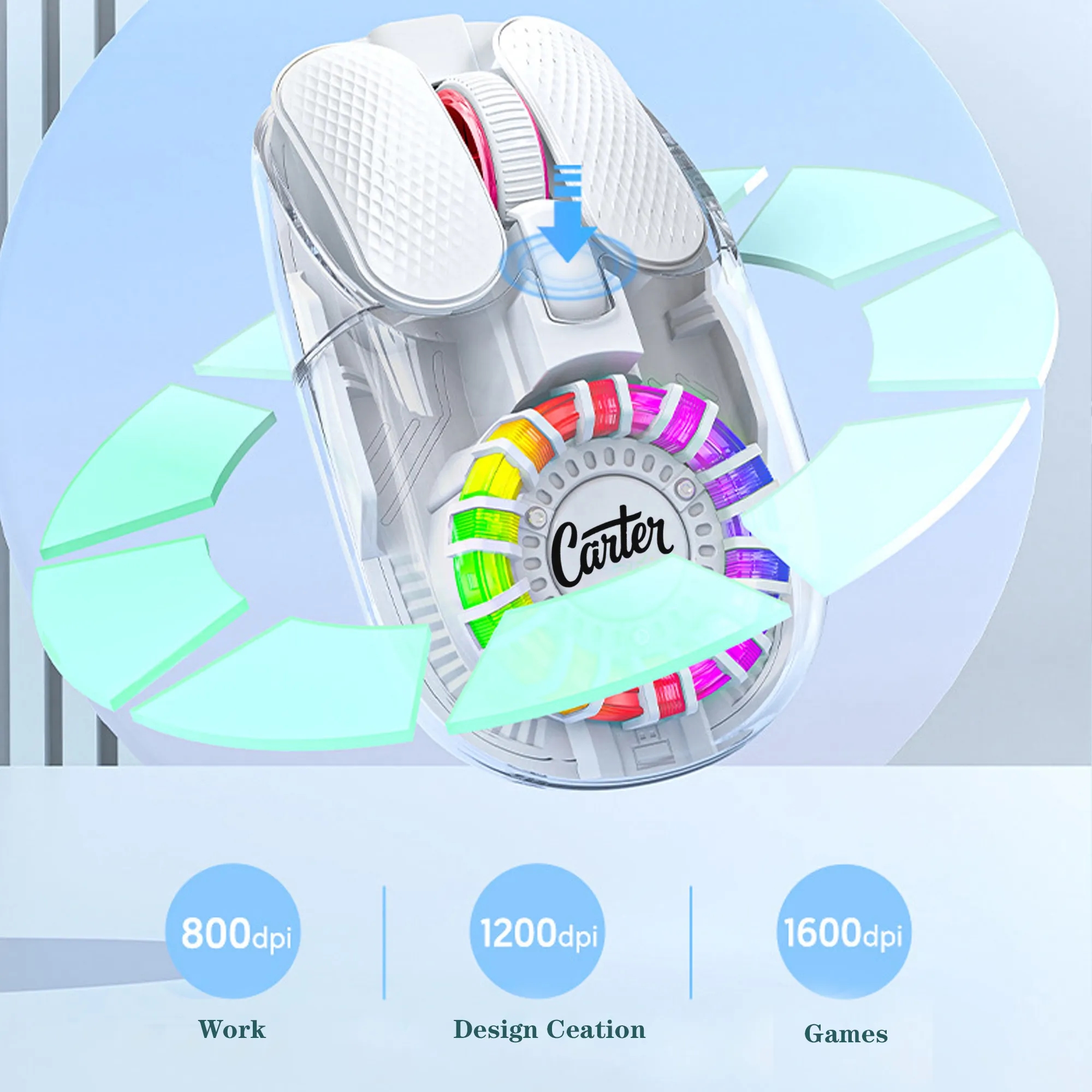 M7 Lightweight Tri-mode Wireless Charging Gaming E 4