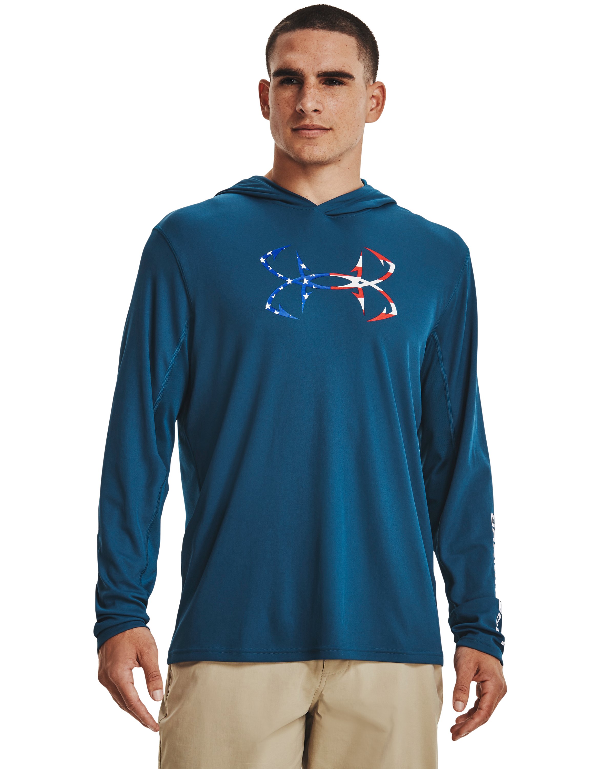 Men's UA Iso-Chill Freedom Hook Hoodie, custom hoodie or sweatshirt with logo imprint 2
