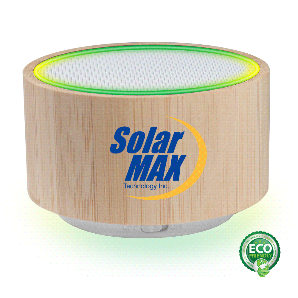 Drake Bamboo Colorful Light-Up Bluetooth Speaker 6