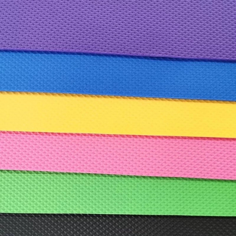 Solid Color Single Side Embossed Fitness Yoga Mat 4
