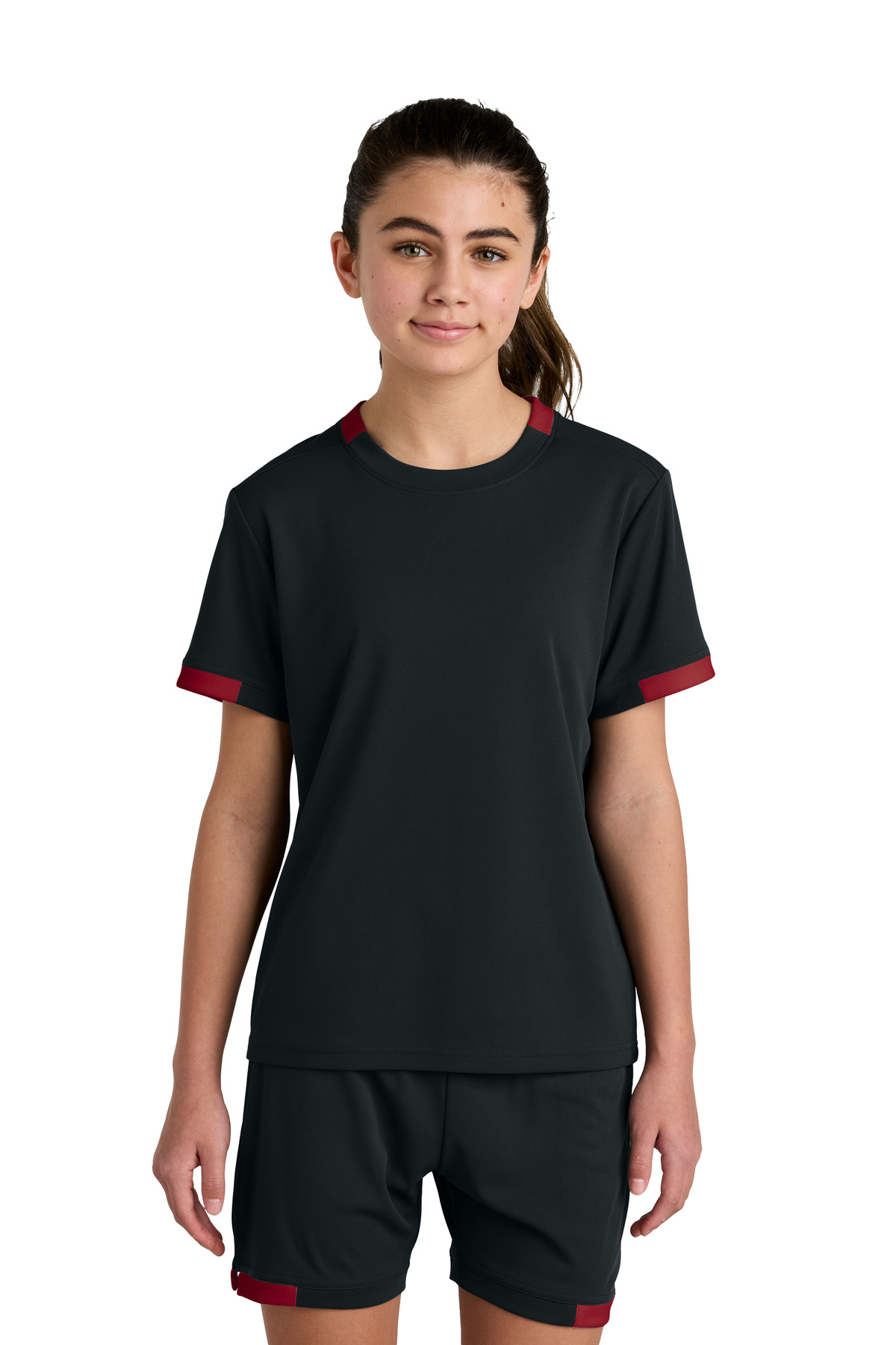Sport-Tek Youth Club Short Sleeve Crew YST440 49