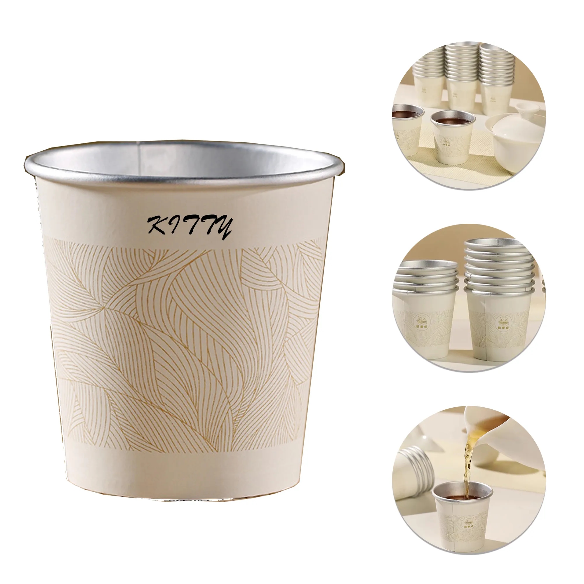 Custom Disposable Aluminum Foil Paper Cup