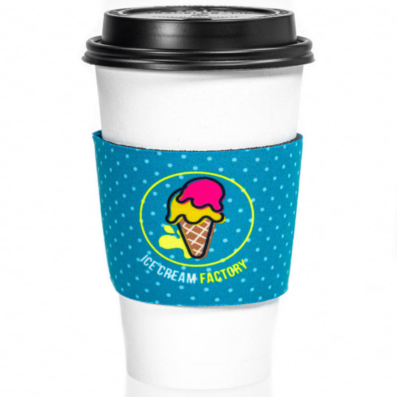 Fluorescent Neon Foam Collapsible Coffee Wraps 24