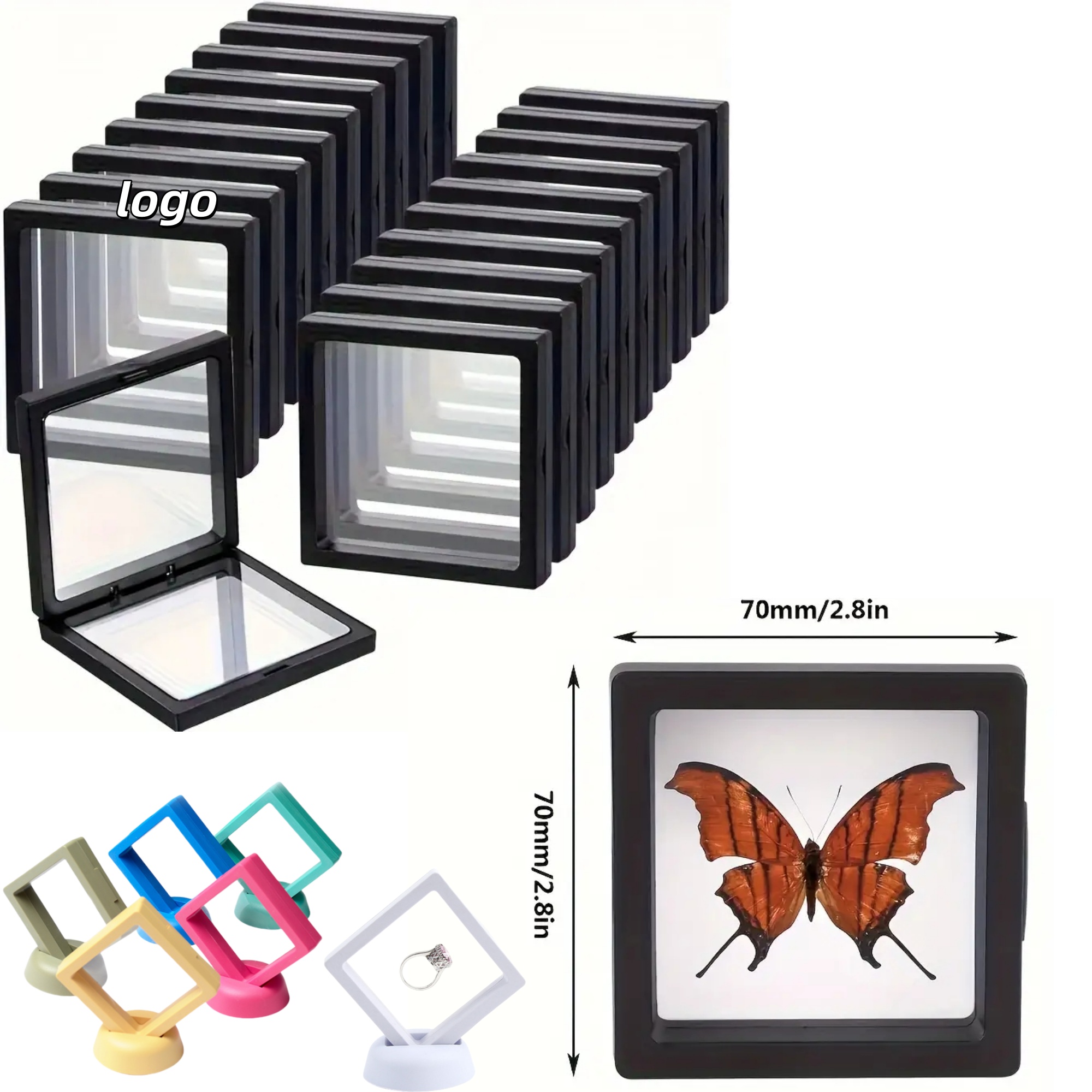 Plastic Jewelry Transparent Suspended Storage Gift Box 2