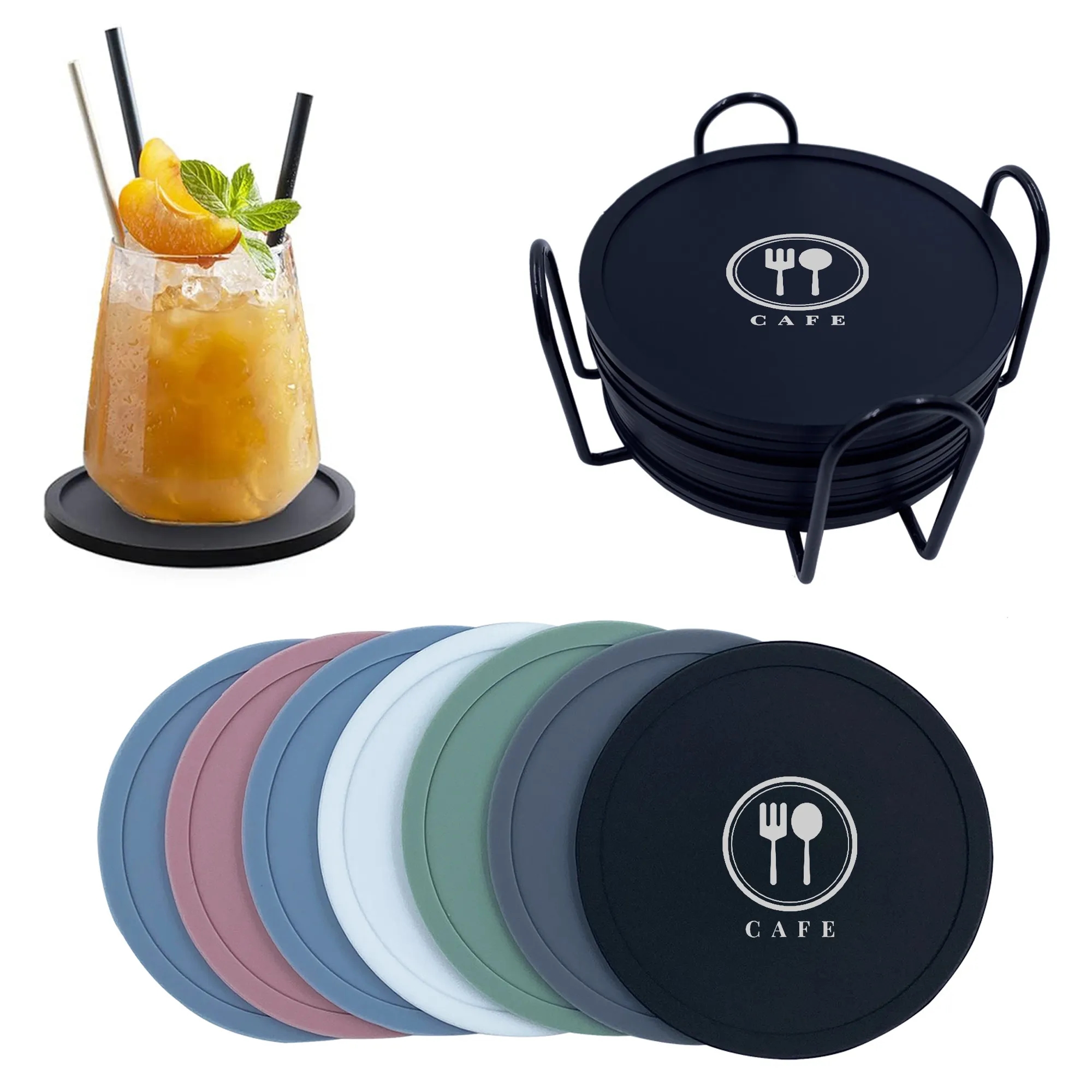 Round Silicone Coaster 6